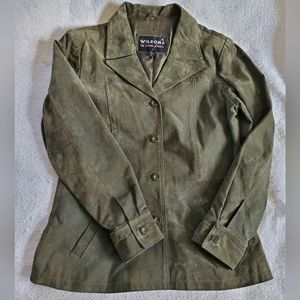 Wilsons Fitted Suede Leather Jacket, Sz XL, NWOT